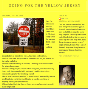 Going for the yellow Jersey